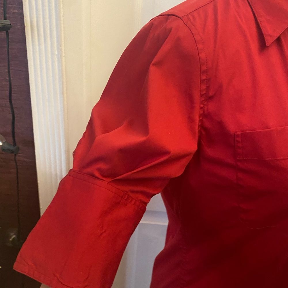 Fendi red shirt blouse, size 38(S) - Picture 5 of 11